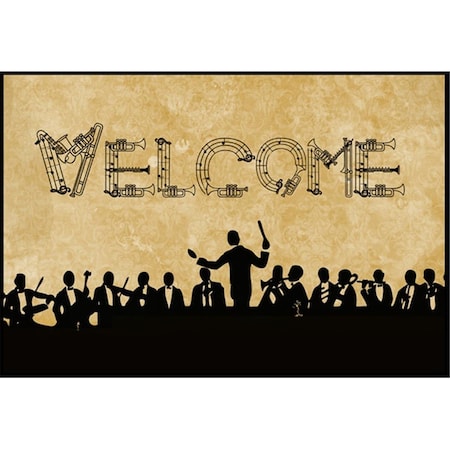 Carolines Treasures Welcome Symphony Indoor or Outdoor Mat SB3071MAT